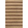 Jonathan Y Jayden Rustic Farmhouse Woven Jute Stripe Area Rug In Brown