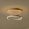 Jonathan Y Jense Minimalist Modern Metal Adjustable Dimmable Ring Led Pendant