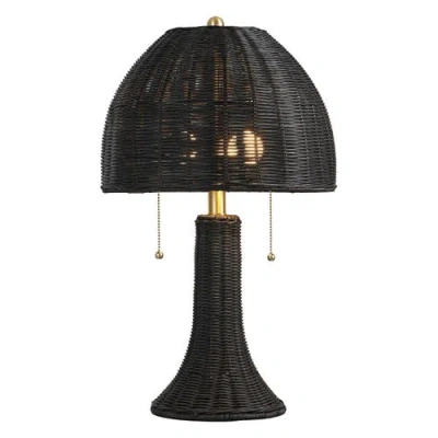 Jonathan Y Joanie 22" Bohemian Rustic Iron Led Table Lamp In Black