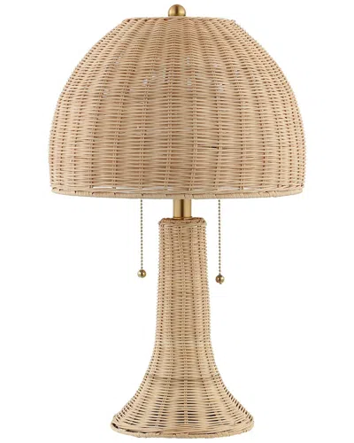 JONATHAN Y JONATHAN Y JOANIE 22IN RUSTIC LED RATTAN TABLE LAMP