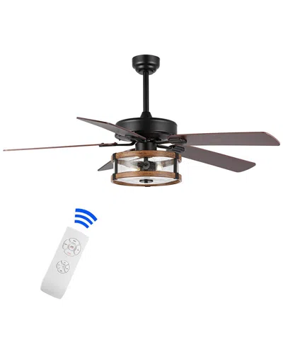 Jonathan Y Joanna Ceiling Fan In Black