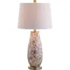 Jonathan Y Jocelyn 28" Seashell Led Table Lamp, Natural In Natural/brass Gold
