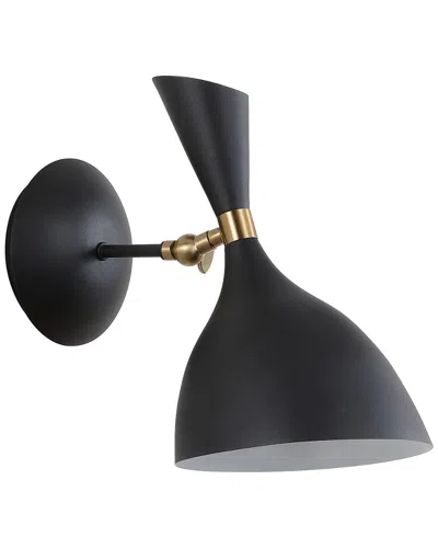 Jonathan Y Josef 7in Retro Led Wall Sconce In Black