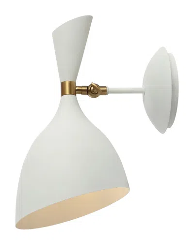 Jonathan Y Josef 7in Retro Led Wall Sconce In White