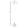 Jonathan Y Joyce Metal Led Floor Lamp In White