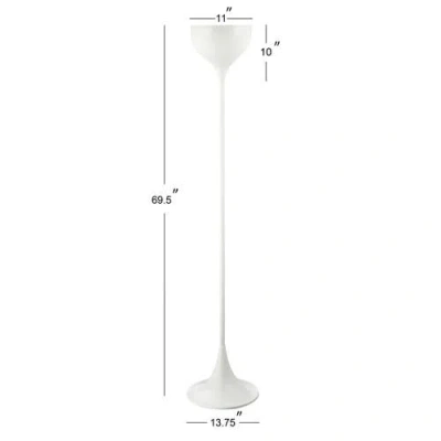 Jonathan Y Joyce Metal Led Floor Lamp In White