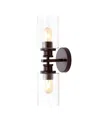 Jonathan Y Jules Edison Cylinder 2-light Farmhouse Contemporary Led Vanity In Black