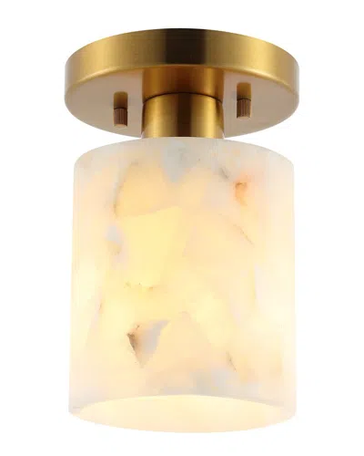Jonathan Y Jules Semi Flush Mount In Gold