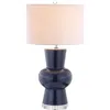 Jonathan Y Julia 28.5" Ceramic Led Table Lamp In Navy