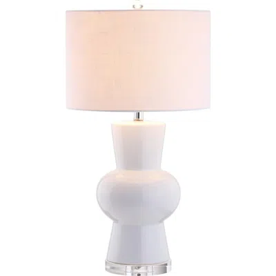 Jonathan Y Julia 28.5" Ceramic Led Table Lamp In White