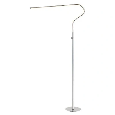 Jonathan Y Julian 65.25" Integrated Led Metal Floor Lamp In Chrome