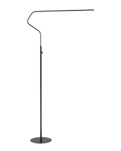 Jonathan Y Julian 65.25in Integrated Led Metal Floor Lamp In Silver
