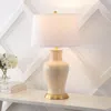 Jonathan Y Julian Traditional Classic Ceramic Urn Led Table Lamp In Almond