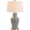 Jonathan Y Julian Traditional Classic Ceramic Urn Led Table Lamp In Gray