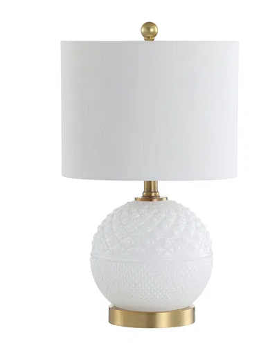 Jonathan Y Julienne 20.5in Glass Metal Led Table Lamp