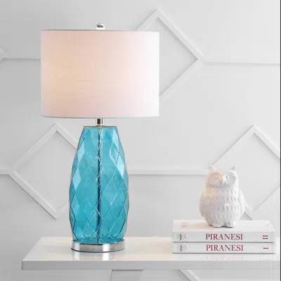 Jonathan Y Juliette 26.5" Glass/metal Led Table Lamp In Multi
