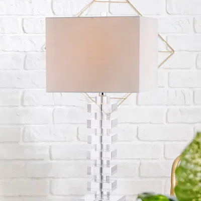 Jonathan Y June 28" Crystal Led Table Lamp In Neutral