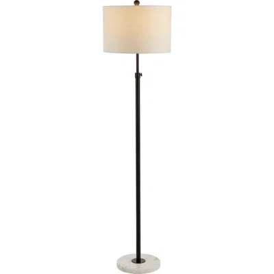 Jonathan Y June 65" Adjustable Metal/marble Led Floor Lamp In Oil Rubbed Bronze