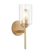 Jonathan Y Juno 1-light Farmhouse Industrial Iron Cylinder Led Sconce In Brass Gold