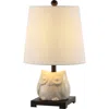 Jonathan Y Justina Ceramic Mini Led Table Lamp In Antique White