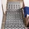 Jonathan Y Kafel  Bohemian Indoor/outdoor Area Rug In Black/ivory