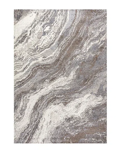 Jonathan Y Kassia Contemporary Glam Abstract Marble Area Rug In Brown