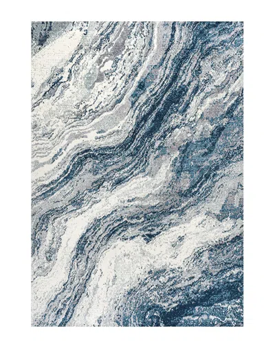 Jonathan Y Kassia Contemporary Glam Abstract Marble Area Rug In Multi