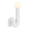 Jonathan Y Katya 18" Scandinavian Minimalist Ceramic Spiral Tube Led Table Lamp In White