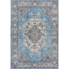 Jonathan Y Kesan Vintage Medallion Area Rug In Turquoise/gray