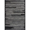 Jonathan Y Khalil Modern Berber Stripe Area Rug In Black/cream