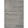 Jonathan Y Khalil Modern Berber Stripe Area Rug In Gray/cream