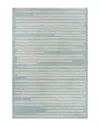 Jonathan Y Khalil Modern Berber Stripe Polypropylene Rug In Blue