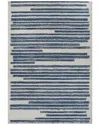 Jonathan Y Khalil Modern Berber Stripe Polypropylene Rug In White
