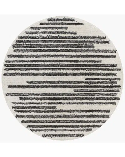 Jonathan Y Khalil Modern Berber Stripe Polypropylene Rug In White