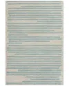Jonathan Y Khalil Modern Berber Stripe Polypropylene Rug In White