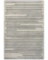Jonathan Y Khalil Modern Berber Stripe Polypropylene Rug In White