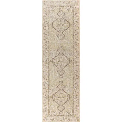 Jonathan Y Khilana Floral Medallion Chambray Area Rug In Ivory