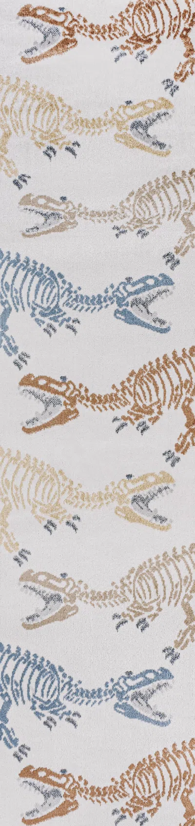 Jonathan Y Kingdarr T-rex Modern Kids Machine-washable Cream/multi Area Rug
