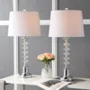 Jonathan Y Kinsley 28" Crystal Led Table Lamp (set Of 2)