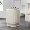 Jonathan Y Kline 17.5" Mid-century Modern Brutalist Indoor/outdoor Accent Table In Neutral