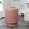 Jonathan Y Kline 17.5" Mid-century Modern Brutalist Indoor/outdoor Accent Table In Pink