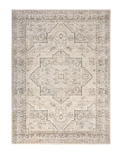 Jonathan Y Koda Vintage Native American Medallion Machine-washable Polyester  Rug In White