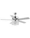 Jonathan Y Kristie 3-light Led Ceiling Fan In Silver