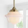 Jonathan Y Kurtz 7.2" Adjustable Drop Metal/glass Led Pendant