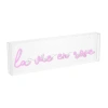 Jonathan Y La Vie En Rose Contemporary Glam Acrylic Neon Lighting In Pink