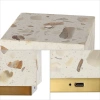 Jonathan Y Lara Modern Glam Terrazzo Rechargeable/cordless Dimmable Integrated Led Mini Table Lamp W In Multi-color