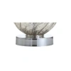 Jonathan Y Lawrence Glass/metal Led Table Lamp In Mercury Silver