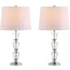 Jonathan Y Layla 27" Crystal Led Table Lamp, Clear In Clear
