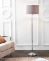 Jonathan Y Layla Crystal / Metal Led Floor Lamp In Clear/chrome