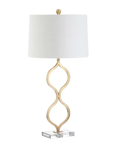 JONATHAN Y JONATHAN Y LEVI 31.5IN METALCRYSTAL LED TABLE LAMP LEAF